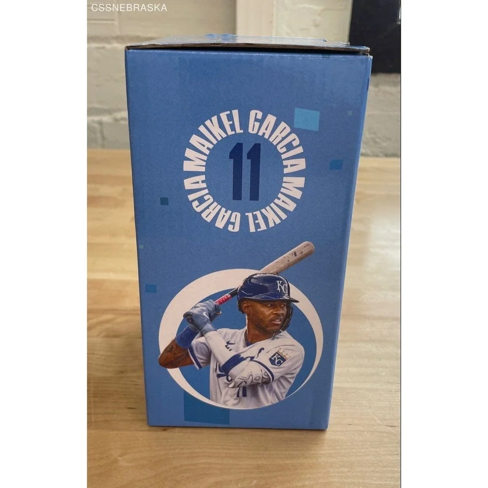 MLB Baseball Bobblehead Kansas City Royals Maikel Garcia Rookie Season With Box